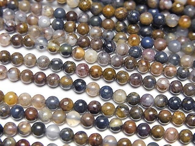 [Video] Pietersite AA++ Round 3mm 1strand beads (approx. 15 inches/37 cm)