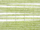 [Video]Peridot AA+ Tube (Heishi) 2x2x1mm 1strand beads (aprx.15inch/37cm)