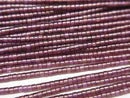 [Video]Rhodolite Garnet AA+ Tube (Heishi)2x2x1mm 1strand beads (aprx.15inch/37cm)