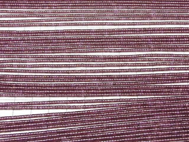 [Video]Rhodolite Garnet AA+ Tube (Heishi)2x2x1mm 1strand beads (aprx.15inch/37cm)