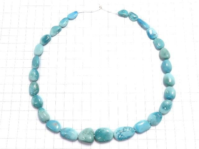[Video][One of a kind] Arizona Sleeping Beauty Turquoise AAA- Nugget 1strand beads (aprx.17inch/42cm) NO.2