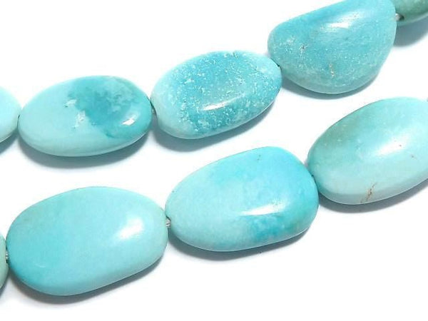 [Video][One of a kind] Arizona Sleeping Beauty Turquoise AAA- Nugget 1strand beads (aprx.15inch/37cm) NO.3