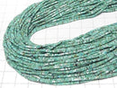 [Video]Turquoise AA++ Square Rondelle (Disc) 1.5x1.5x1mm 1strand beads (aprx.15inch/36cm)
