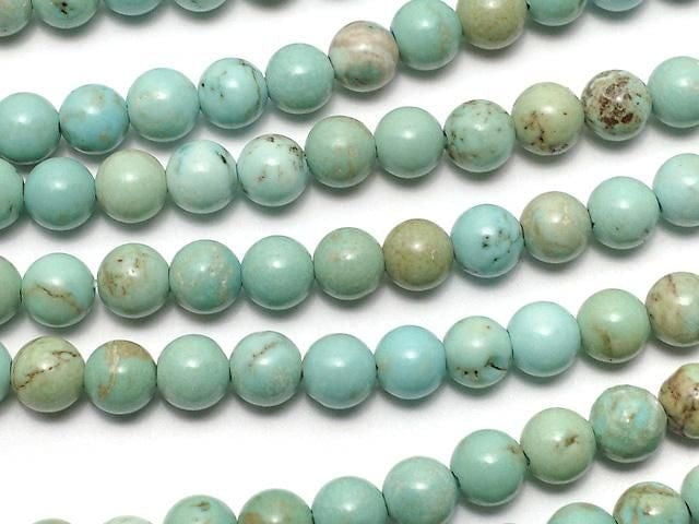 Magnesite Turquoise  Round 4mm 1strand beads (aprx.14inch/35cm)