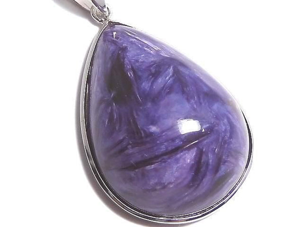 [Video][One of a kind] Charoite AAA Pendant Silver925 NO.9