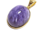 [Video][One of a kind] Charoite AAA Pendant 18KGP NO.12