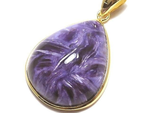 [Video][One of a kind] Charoite AAA Pendant 18KGP NO.13