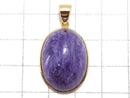[Video][One of a kind] Charoite AAA Pendant 18KGP NO.14