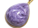 [Video][One of a kind] Charoite AAA Pendant 18KGP NO.19