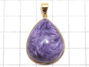 [Video][One of a kind] Charoite AAA Pendant 18KGP NO.19
