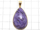 [Video][One of a kind] Charoite AAA Pendant 18KGP NO.20