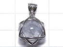 [Video][One of a kind] Blue Rutilated Quartz Pendant with Moldavite Silver925 NO.16