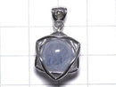 [Video][One of a kind] Blue Rutilated Quartz Pendant with Moldavite Silver925 NO.18