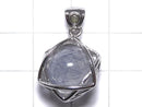 [Video][One of a kind] Blue Rutilated Quartz Pendant with Moldavite Silver925 NO.19