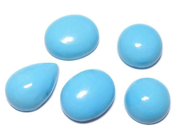 [Video][One of a kind] Kingman Turquoise AAA Cabochon 5pcs Set NO.19