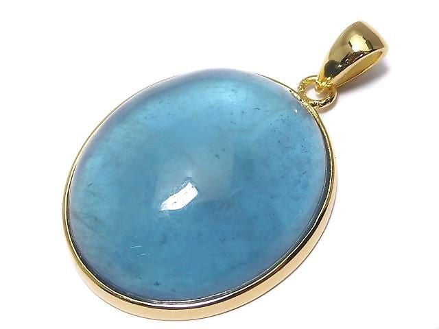 [Video][One of a kind] Aquamarine AA++ Pendant 18KGP NO.58