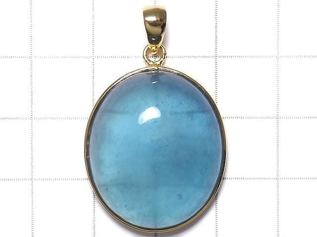 [Video][One of a kind] Aquamarine AA++ Pendant 18KGP NO.58