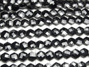 [Video]High Quality Black Spinel AAA Hexagon Cut 1strand beads (aprx.12inch/30cm)