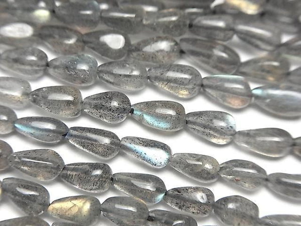 [Video]High Quality Labradorite AA++ Vertical Hole Drop 1strand beads (aprx.13inch/32cm)