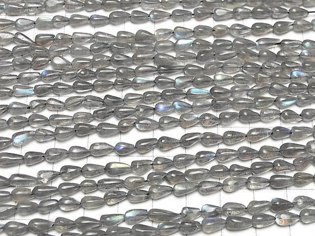 [Video]High Quality Labradorite AA++ Vertical Hole Drop 1strand beads (aprx.13inch/32cm)