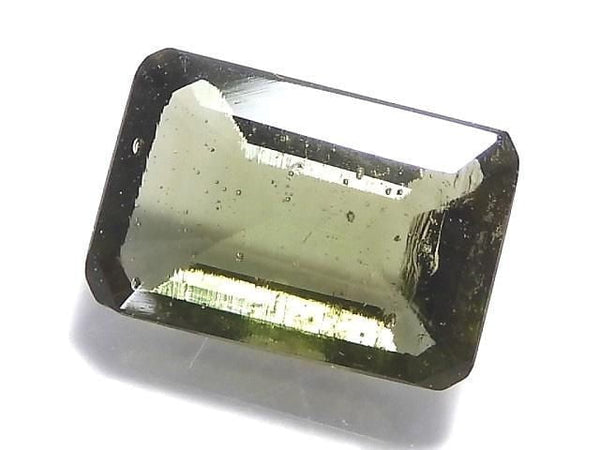 [Video][One of a kind] High Quality Moldavite AAA Faceted Loose stone 1pc NO.7