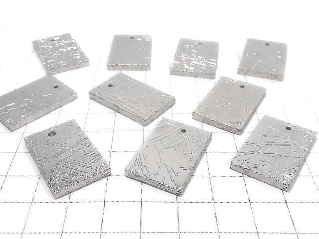 [Video] Meteorite (Altai meteorite) Rectangle 27x17mm 1pc