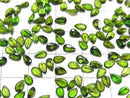 [Video]High Quality Chrome Diopside AAA- Loose stone Pear shape Faceted 5x3mm 3pcs