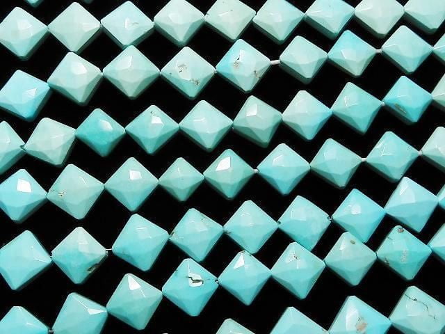[Video] Arizona Sleeping Beauty Turquoise AAA- Diamond Shape 1strand beads (aprx.7inch/19cm)