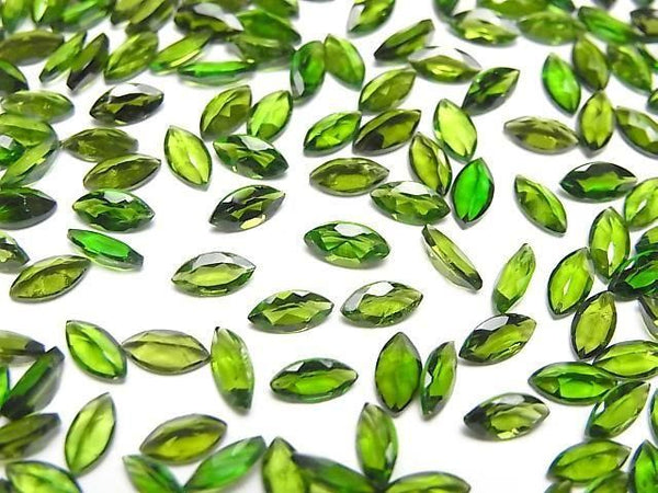 [Video]High Quality Chrome Diopside AAA- Loose stone Marquise Faceted 6x3mm 3pcs