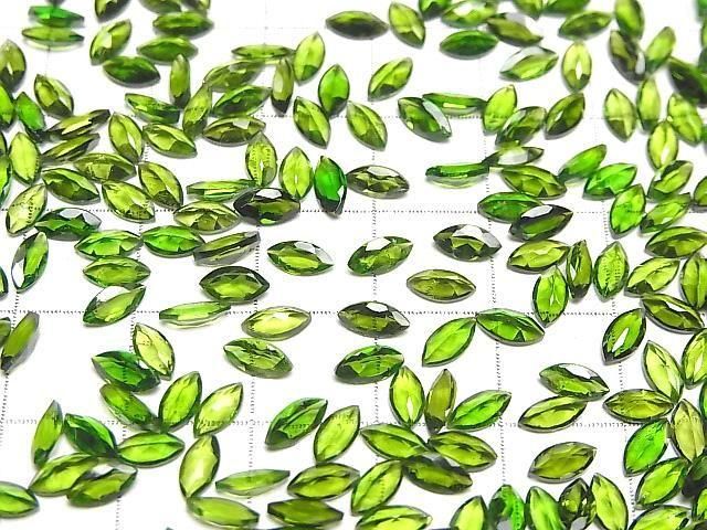 [Video]High Quality Chrome Diopside AAA- Loose stone Marquise Faceted 6x3mm 3pcs