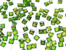 [Video]High Quality Chrome Diopside AAA- Loose stone Princess cut 4x4mm 3pcs