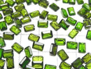[Video]High Quality Chrome Diopside AAA- Loose stone Rectangle Faceted 6x4mm 2pcs