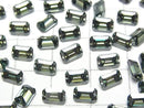 [Video] Moissanite AAA Loose stone Rectangle Faceted 6x4mm [Green] 1pc