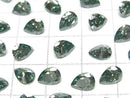 [Video] Moissanite AAA Loose stone Pear shape Faceted 7x5mm [Green] 1pc