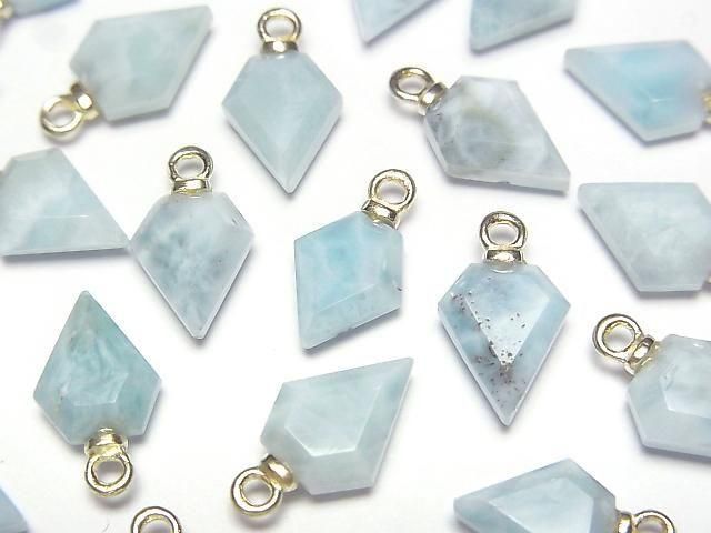 [Video] Larimar Pectolite Arrows Head 9x7mm Charm 2pcs