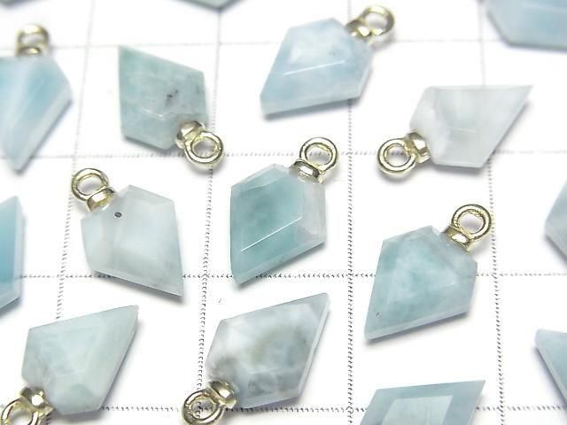 [Video] Larimar Pectolite Arrows Head 9x7mm Charm 2pcs