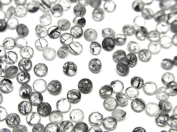 [Video]High Quality Tourmaline Quartz AAA- Loose stone Round Faceted 3x3mm 10pcs