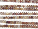 [Video]High Quality! Natural Brown Zircon AA Faceted Button Rondelle 3x3x2mm 1strand beads (aprx.15inch/36cm)