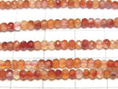 [Video]High Quality! Mixed Carnelian Faceted Button Rondelle 3x3x2mm 1strand beads (aprx.15inch/36cm)