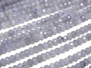 [Video]High Quality! Tanzanite AA Faceted Button Rondelle 3x3x2mm 1strand beads (aprx.15inch/36cm)