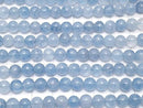 Blue color Jade Round 6mm 1strand beads (aprx.14inch/35cm)