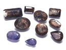 [Video][One of a kind] High Quality Iolite Sunstone AAA Loose stone Faceted 10pcs Set NO.294