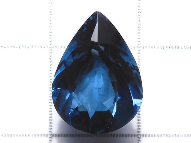 [Video][One of a kind] High Quality London Blue Topaz AAA Loose stone Faceted 1pc NO.158