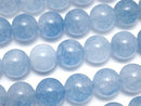 Blue color Jade Round 10mm 1strand beads (aprx.15inch/36cm)
