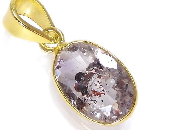[Video][One of a kind] Elestial Quartz AAA Pendant 18KGP NO.341