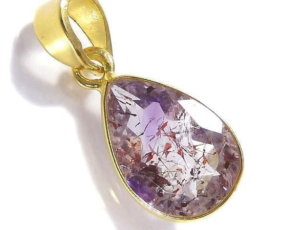 [Video][One of a kind] Elestial Quartz AAA Pendant 18KGP NO.344