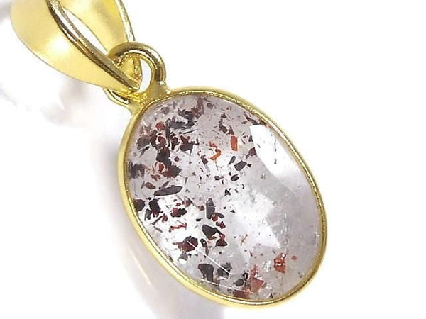 [Video][One of a kind] Elestial Quartz AAA Pendant 18KGP NO.345