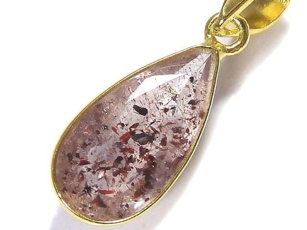 [Video][One of a kind] Elestial Quartz AAA Pendant 18KGP NO.350
