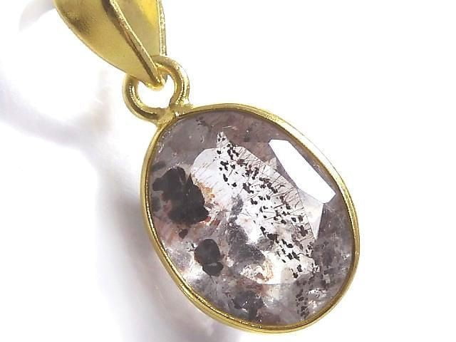 [Video][One of a kind] Elestial Quartz AAA Pendant 18KGP NO.354