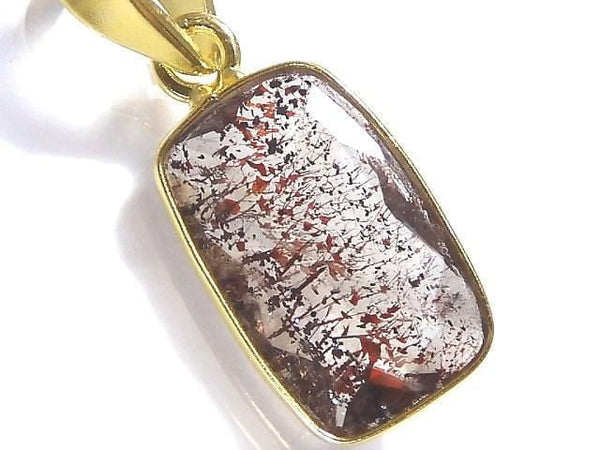 [Video][One of a kind] Elestial Quartz AAA Pendant 18KGP NO.355